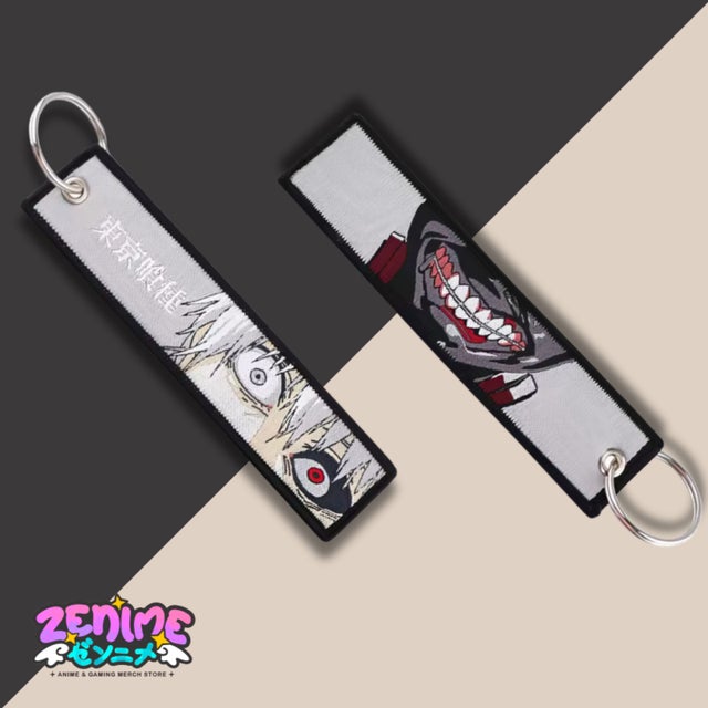 Anime Jet Tag Keychain Embroidered ZENIME